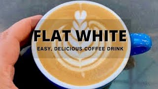 How to make flat white coffee / stroger coffee than latte