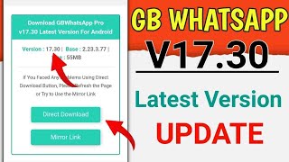 GB WhatsApp Update Kaise Kare Latest Version v17.30 | How To Update GB WhatsApp 2023