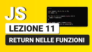 Javascript Tutorial Italian 11 - Return values from Functions