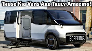 4 New Revolutionary Vans From Kia! | Kia PV1 | Kia PV5 | Kia PV7 | Kia MPVs | Kia EV Cars | Kia