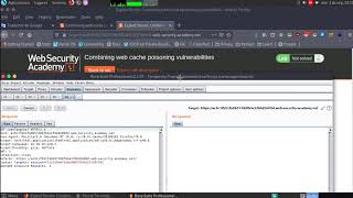 Combining web cache poisoning vulnerabilities