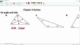 Chapter 4 #1 Classifying Triangles