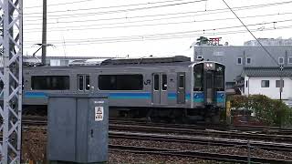 E127系100番台A5編成長総構内試運転