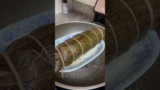 Tasting a Gigantic Sticky Rice Zong Zi #粽子 #端午节