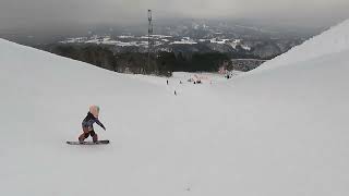 2022 1 26 小学校3年生9歳の女の子スノーボードトリップ at 高鷲スノーパークでハーフパイプ