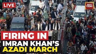 Imran Khan Shot LIVE News: Firing In Wazirabad Imran Khan's Rally | Imran Khan Rally Firing News