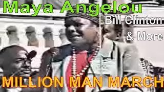 Speeches of Maya Angelou and guest speakers at Million Man March on Washington – Oct 16t