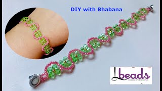 Curvy Beaded Bracelet / Lbeads Bead Haul / How to Make Wavy Bracelet