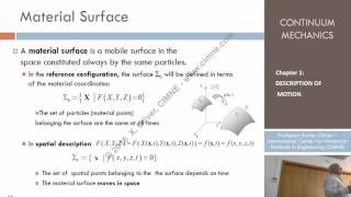 Continuum Mechanics - Ch 1 - Lecture 12 - Control and Material Surfaces