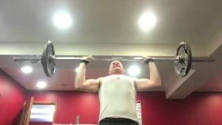 62.5kg Overhead Press to failure