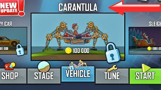 Hill Climb Racing Update - CARANTULA New Vehicle Unlocked Fully Upgraded | (Android, iOS) Gameplay