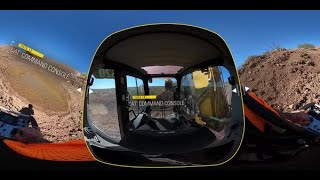 掘削機用 Cat コマンド コンソール - 360° ビデオ