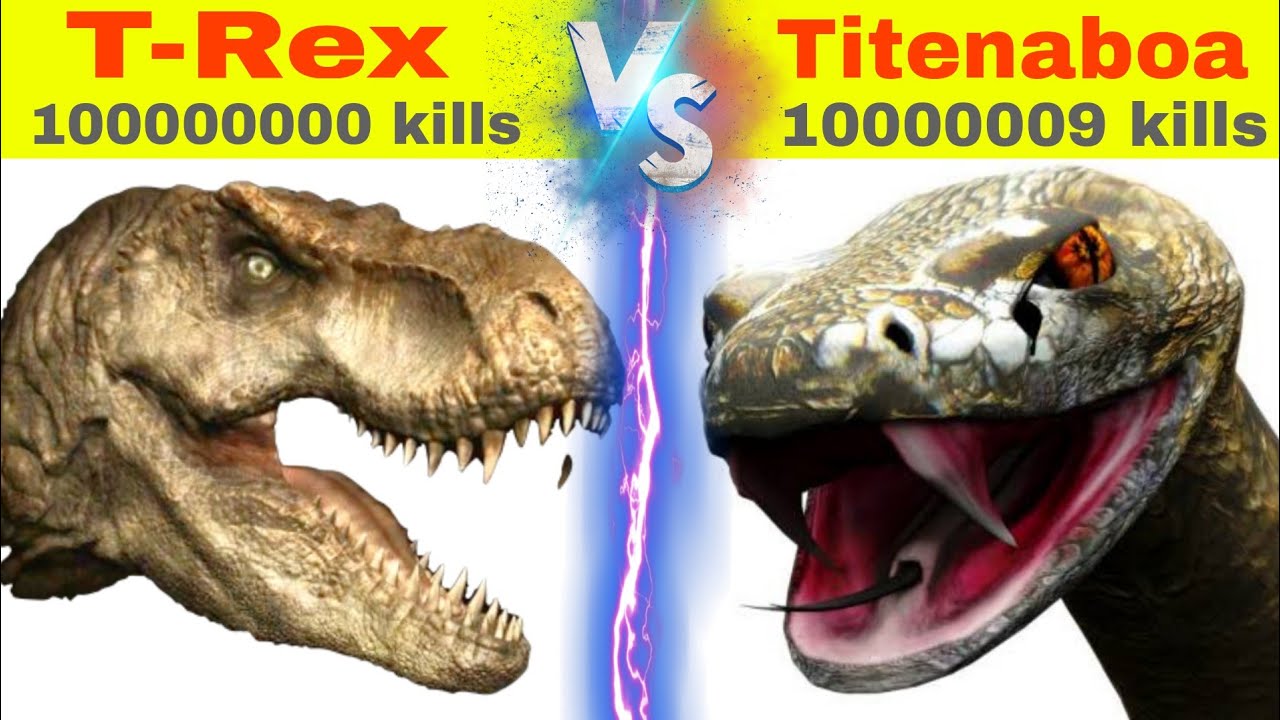 Tyrannosaurus Rex Vs Titanoboa Youtube Tyrannosaurus Rex Vs Titanoboa Youtube