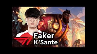 Faker picks K'Sante | Faker는 K'Sante를 선택합니다.