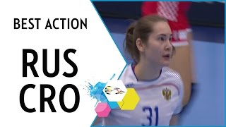 What a debut! Sabirova scores first goal in first match | EHF EURO 2016