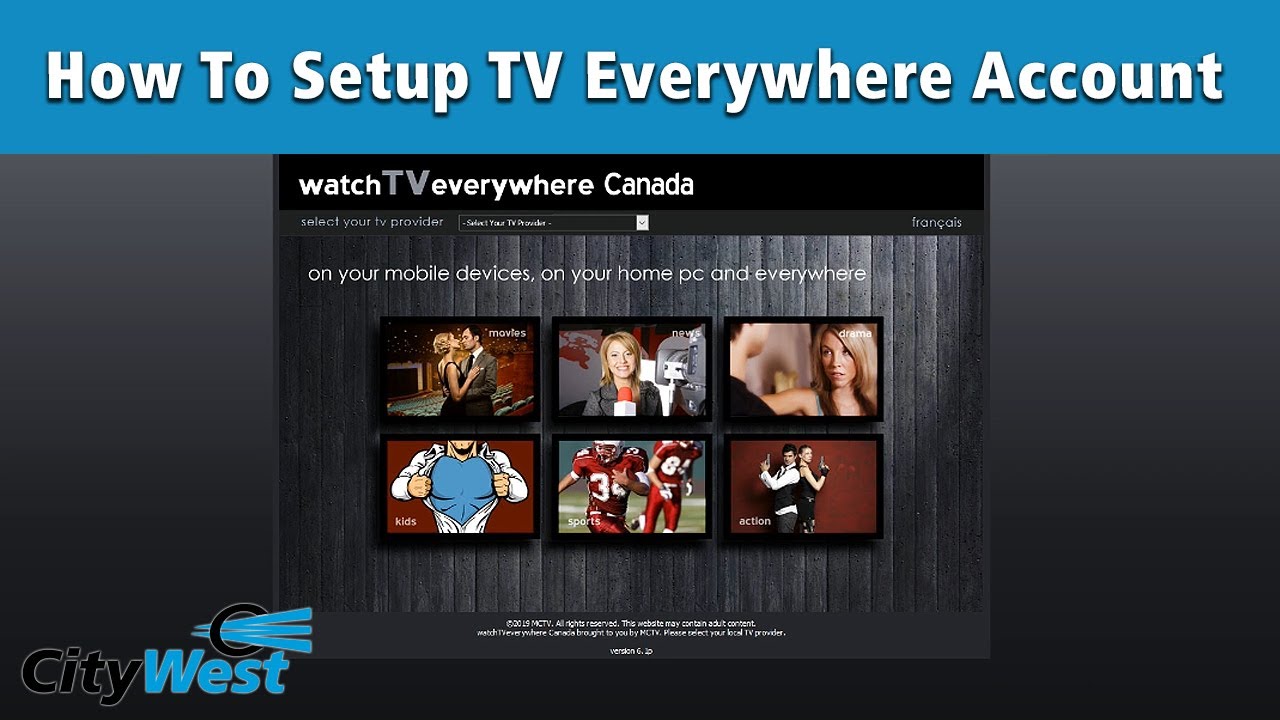How To Setup Tv Everywhere Account Youtube