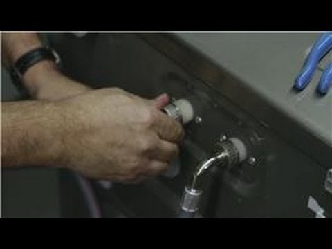 Home Appliances : How to Take off & Put on Hoses for a Washer Home Appliances : How to Take off & Put on Hoses for a Washer