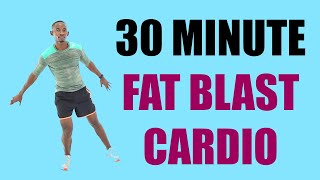 30 Minute Fat Blast Cardio - Walk at Home Workout 🔥 Burn 250 Calories 🔥