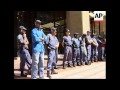 First day of national strike; SAfrican unions march in support