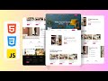 Responsive Hotel Booking Website Using HTML , CSS & JavaScript With Free Source Code