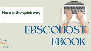 Getting Started with Ebscohost eBook: A Step-by-Step Guide