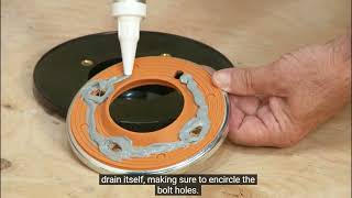 Schluter KERDI-DRAIN-A Bonding Flange Drain Adapter process