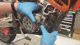 Removing Inner Clutch Cover | 2004 KTM 85 / 105