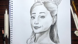 How To Draw Glinda aka Ariana Grande From Wicked