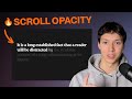 Build a Text Gradient Opacity on Scroll using Nextjs and Framer Motion