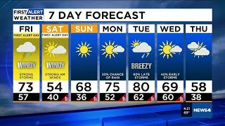 First Alert Weather Day Friday: Afternoon \u0026 Evening Storms