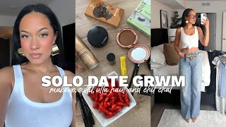 solo date grwm: makeup, outfit, ulta haul and chit chat