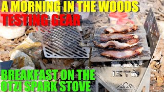 Testing Gear and Making Breakfast on the Otzi Spark Flat Pack Wood Stove