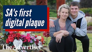 Keeping son’s memory alive: Adelaide's first digital memorial plaque