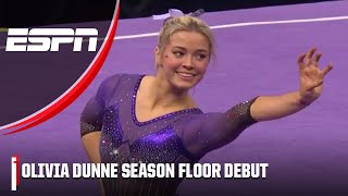 Olivia Dunne's SEASON FLOOR DEBUT for LSU on FRIDAY NIGHT HEIGHTS 🔥 | ESPN College Gymnastics