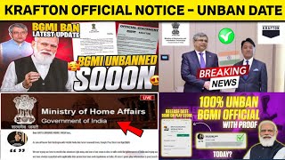 😱 BIG NEWS ! Krafton Notice On Bgmi Unban | Bgmi Ban in India | Bgmi Unban News - Bgmi Ban