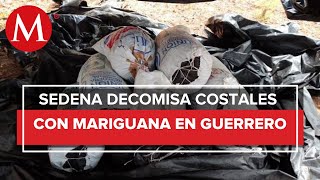 Decomisan casi 90 kilos de mariguana en Guerrero