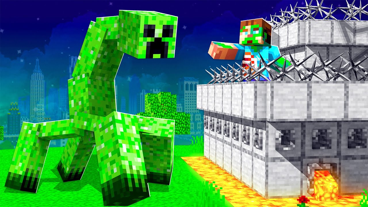 1000 Mutant Creatures Vs Most Secure Minecraft House Youtube