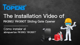 TOPENS RK990 (T) Gate Opener Installation Video