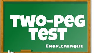 Two Peg Test