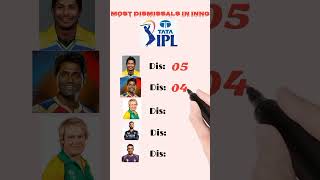 Most Dismissals in an inngs IPL #cricket #shorts #viral #ytshorts