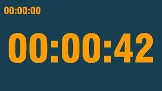 42 second timer (with end alarm, time elapsed and progress bar)