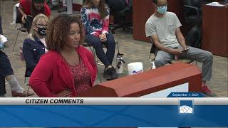 15 Erica Hudson-Tredinnick Prince William County School Board Meeting September 1, 2021 YouTube