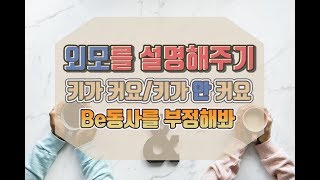 세가영 회화5 - 외모를 설명하는 표현 배우기#be동사문장#be동사#부정문#be동사부정