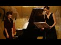 パリからプーランク「愛の小径」ソフィボワイエ＆あずさ･ﾛｰｻﾞﾝｹﾞｰｽﾞpoulenc les chemins de l amour sophie boyer azusa lozinguez