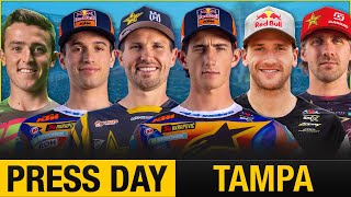 2025 Tampa Supercross | Press Day ft. Sexton, Roczen, Hampshire