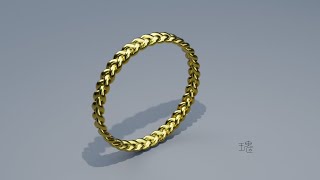 Blender珠寶3D建模主題教學071：假裝編織戒指/Blender Jewelry Design \u0026 3D Modeling Tutorial 071