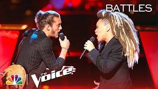 The Voice 2018 Battle - Cody Ray Raymond vs. SandyRedd: 