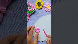 Easy clay hijab pin☘️ক্লে দিয়ে হিজাব পিন তৈরী #clayflowerart #clayart #shorts #hijabpin