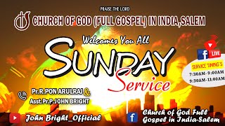 SUNDAY SERVICE I | 11-04-2021 | Pr.R.PON ARULRAJ AND Asst.Pr.P.JOHN BRIGHT | LIVE