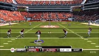 NCAA Football 14 - Georgia vs. Alabama Gameplay [HD]